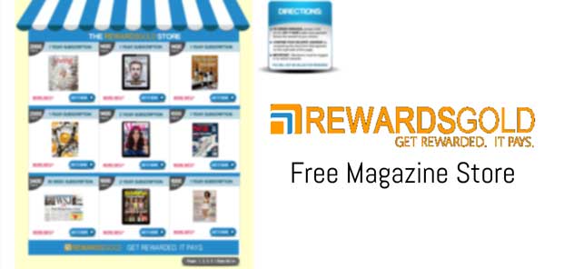 RewardsGold Free Magazine In Exchange For Surveys Store Preview