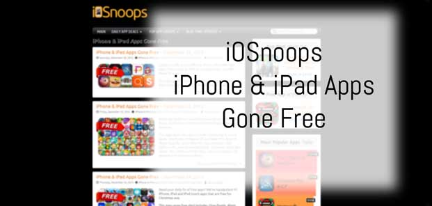 iOSnoops iPhone & iPad Apps Recently Gone Free Section Preview