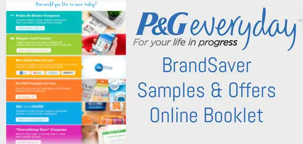 Procter & Gamble Everyday BrandSaver Offers Online Booklet Preview