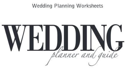 free wedding plan worksheet