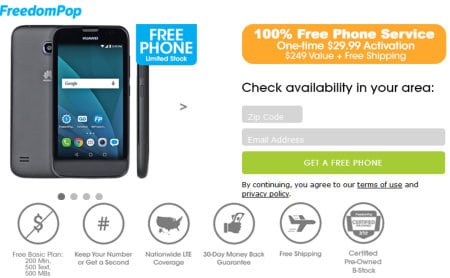 free cell phone service providers freedomPop