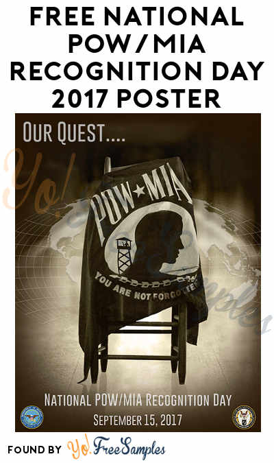 FREE National POW/MIA Recognition Day 2017 Poster - Yo! Free Samples
