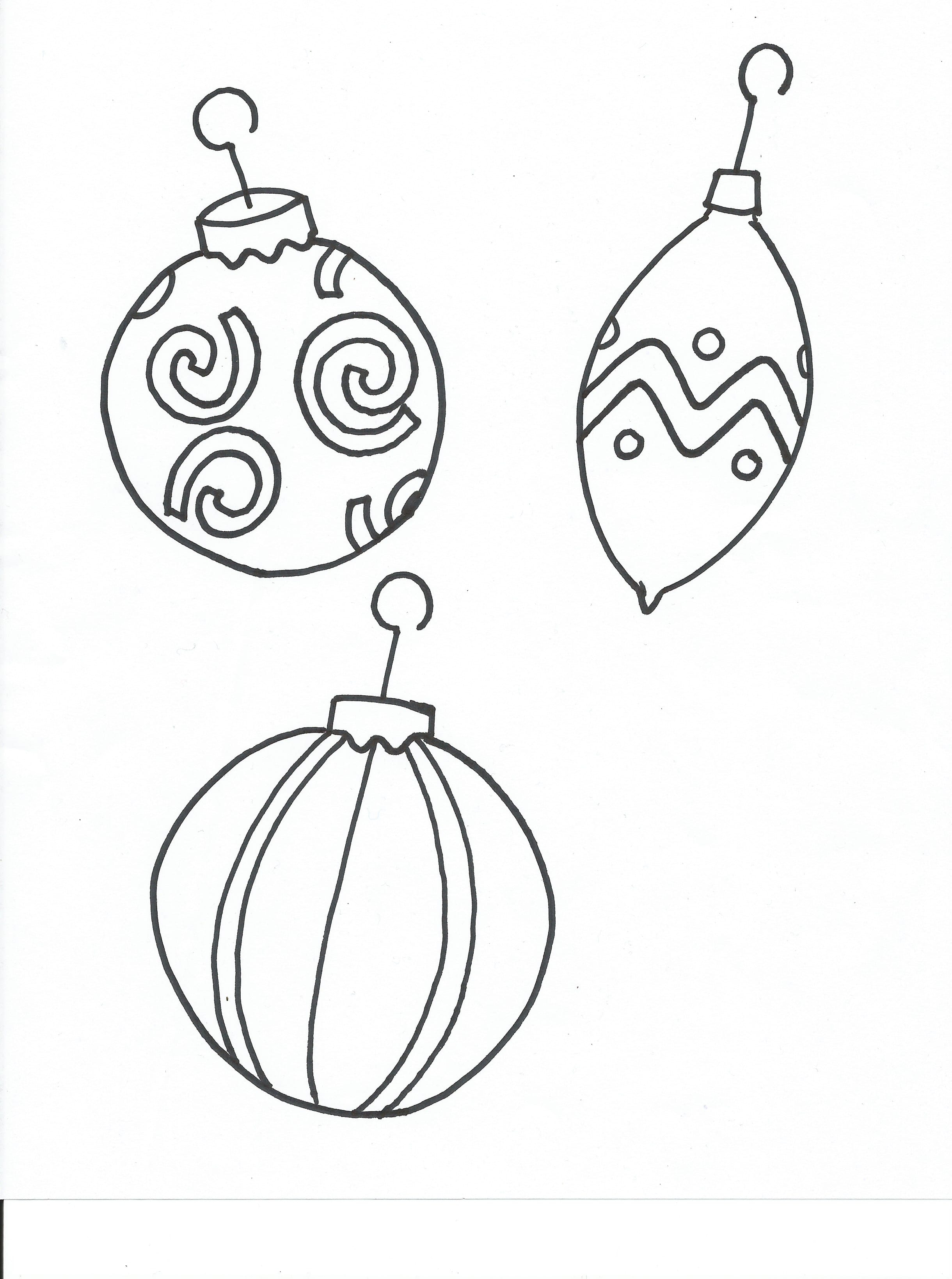 Christmas Ornaments Coloring Pages - GetColoringPages.com