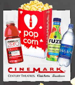 Small Popcorn with Purchase of Bottled Water, Fuze, or Vitaminwater at Cinemark