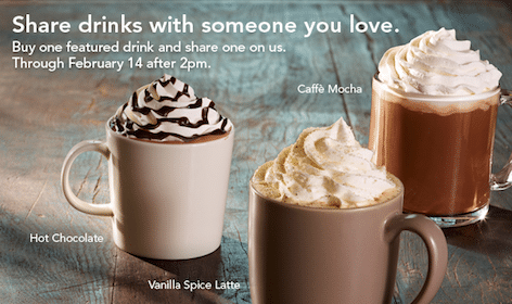 Starbucks Printable Coupon: B1G1 Free Latte, Mocha or Hot Chocolate