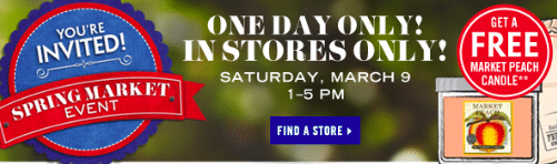 Market Peach Candle at Bath & Body Works (with Purchase)