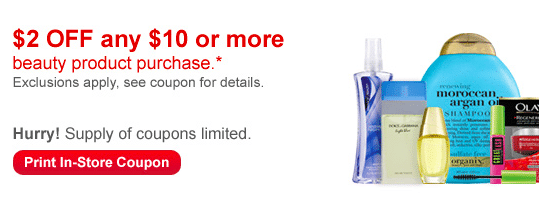 *HOT* CVS Coupon: Save $2 Off $10 In-Store Beauty Product Purchase