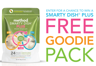 Enter to Win 1 Of 160 FREE Bags Of Method Lemon Mint Smart Dish Plus