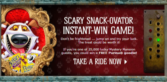 Purina Halloween Instant Win Game: 25,000 Win Coupon for Dog Snacks or Cat Treats (Last Day!)