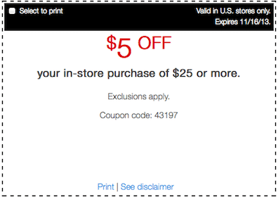Staples Coupon: Save $5 Off a $25 Purchase