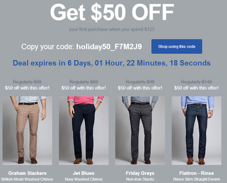 bonobos new customer code