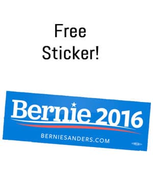 FREE Bernie Bumper Sticker From The Bernie 2016 Campaign (US Only)