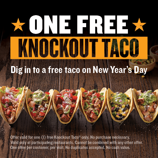 Free Knockout Taco at Qdoba Today