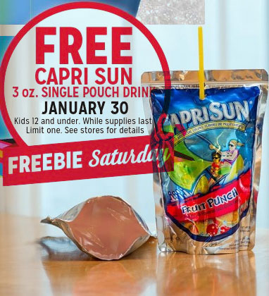 FREE 3 oz Capri Sun Drink At Kmart January 30th 2016 (Kids 12 & Under Only)
