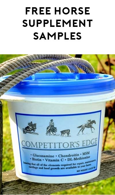 FREE Competitor’s Edge Equine Supplement Samples