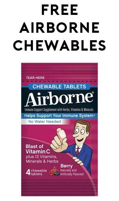 FREE Airborne Chewables 4-Count at Target (Coupon Required)