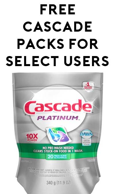FREE Cascade Platinum Actionpacs (Select Meijer Perks Users)