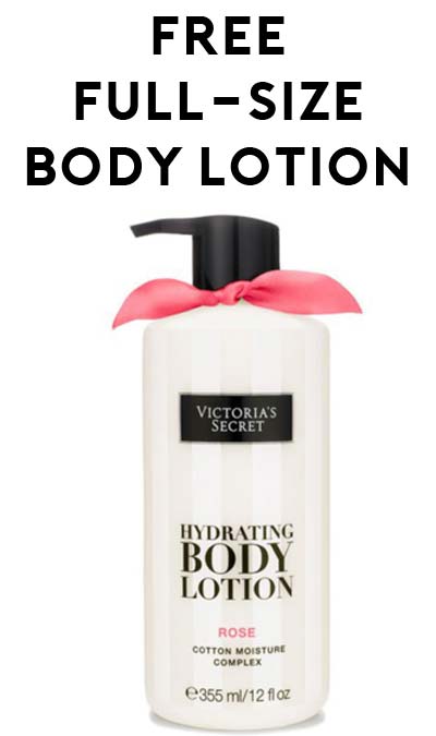 Next Text Coming 4PM EST! FREE Full-Size Victoria’s Secret Hydrating Body Lotion in Rose Coupon (Phone Number Required)
