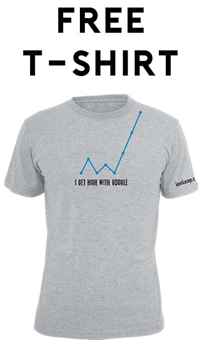 FREE “I Get High With Google” T-Shirt (LinkedIn Required)
