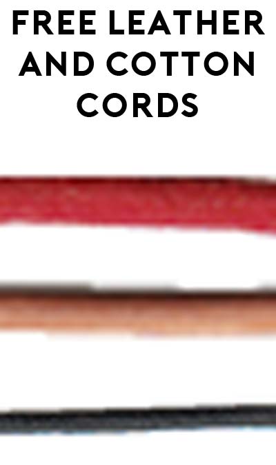 3 FREE Natural Cotton & Leather Cords