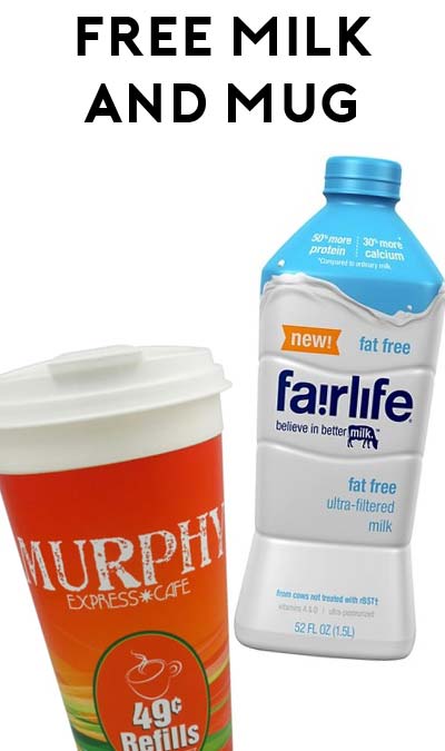 FREE Fairlife Milk & Murphy Hot Dispensed Beverage Mug At Murphy USA Locations (Redeem In Store)