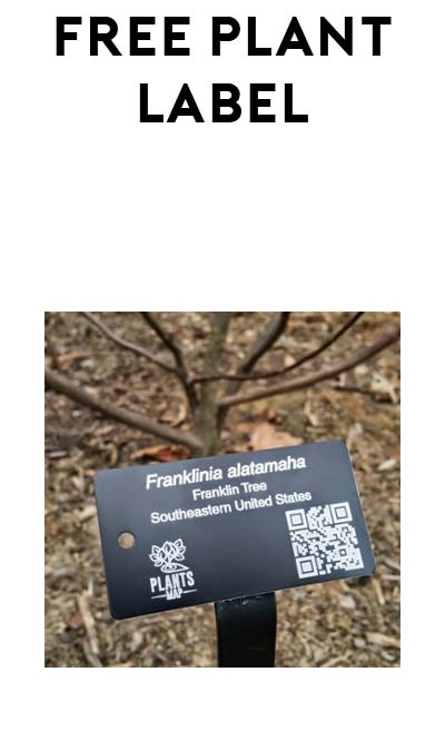 FREE Customized Plant Tag Sample (PlantsMap.com Account Required)