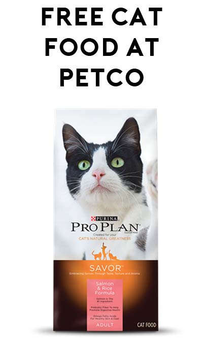 FREE Purina Pro Plan Salmon & Rice Formula Cat Food at Petco (Survey + Coupon Stacking Required)