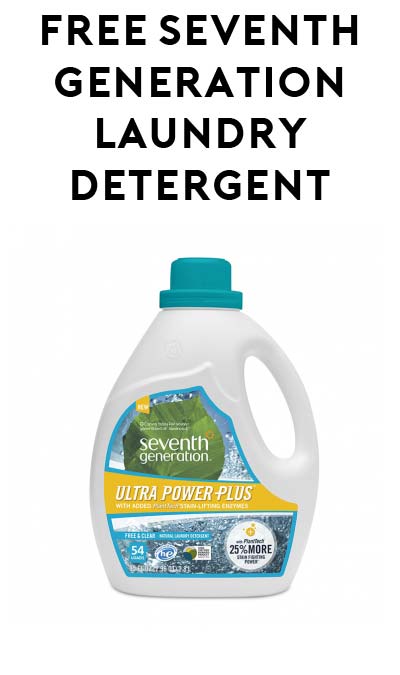 FREE Seventh Generation Laundry Detergent at Target (Coupon Stacking Required)