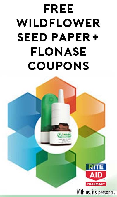 FREE Plantable Wildflower Seed Paper & Flonase Allergy Relief Coupons From Rite Aid