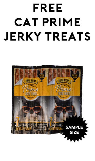 FREE Prime Taste Jerky Samples For Cats At 1PM EST Today (Facebook Required / Not Mobile Friendly)