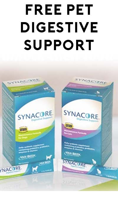 FREE Synacore Pet Digestive Support Synbiotic Sample (Clinic Required)