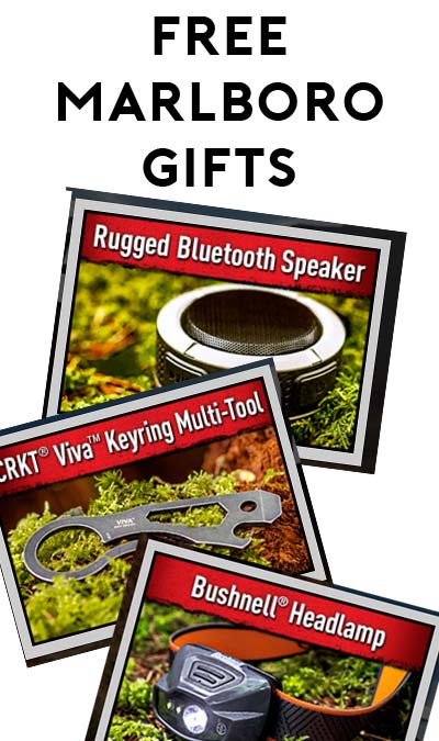 FREE Bushnell Headlamp, CRKT Viva Keyring Multi-Tool or Rugged Bluetooth Speaker From Marlboro [Verified Received By Mail]