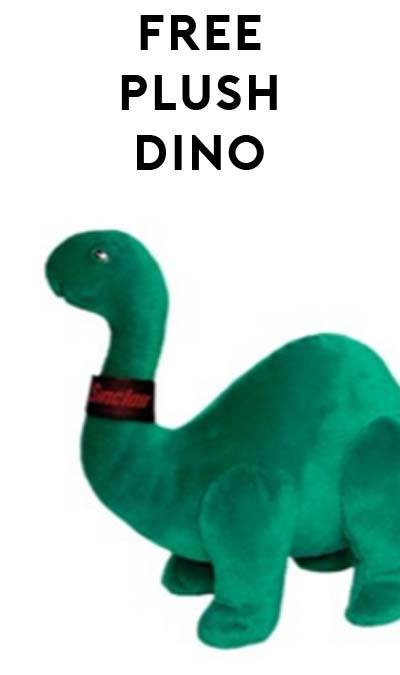 FREE Sinclair Oil Plush Dino For Referring 20 Facebook Friends (Not Mobile Friendly)