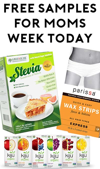 FREE Parissa Natural Hair Removal, Greeniche Gold Standard Stevia Sachets or Kiju Organic Juice For Mom’s Week Today (5/6)