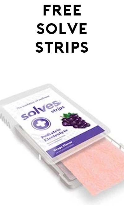FREE Solves Strips Pediatric Electrolyte Strips At 3PM EST For Mom’s Week (Facebook Required / Not Mobile Friendly)