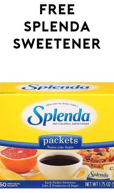 50 FREE Splenda Sweetener Packets At Dollar Tree (Coupon Required)