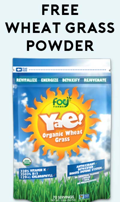 FREE Yae! Organics Wheat Grass Powder Sample [Verified Received By Mail]