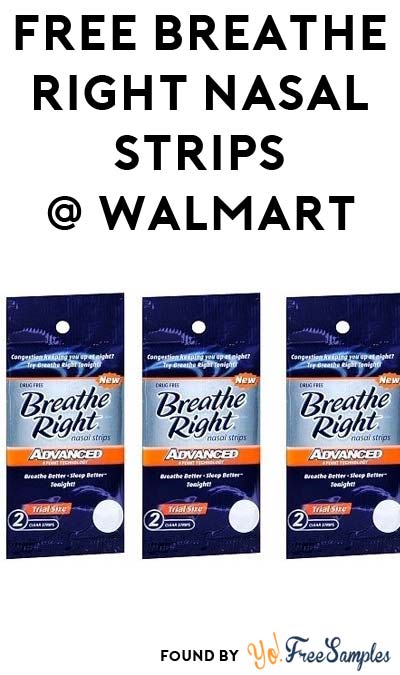 FREE 2-Count Breathe Right Advanced Nasal Strips At Walmart (Coupon Required)