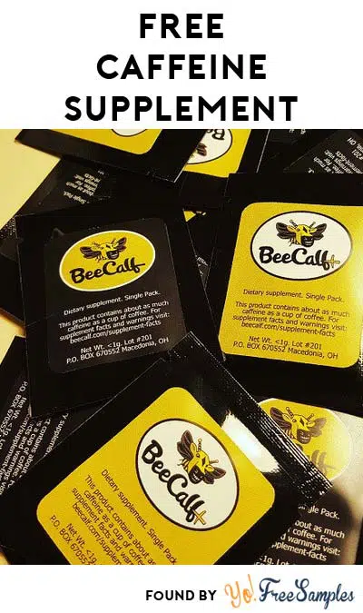 FREE BeeCalf Caffeine Supplement Sample