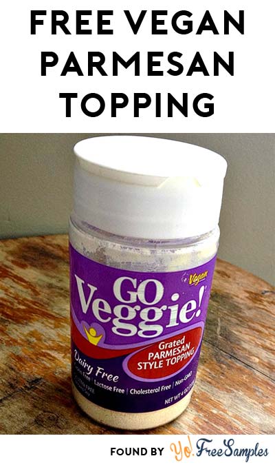FREE GO Veggie! Vegan Grated Parmesan Topping (Email Required)