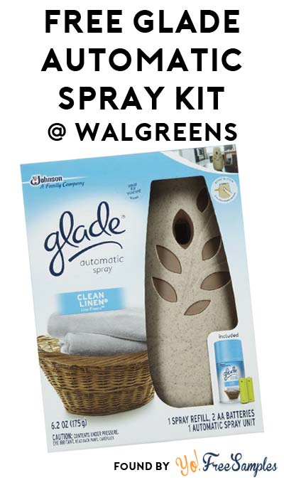 FREE Glade Automatic Spray Starter Kit At Walgreens (Coupon + Ibotta + Checkout51 Required)