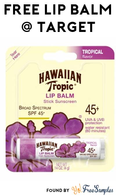 FREE Hawaiian Tropic Lip Balm at Target (Ibotta Required)