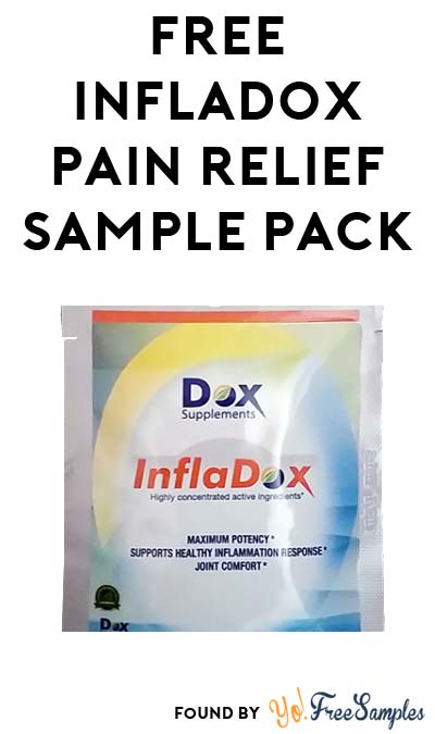 Back Again: FREE Infladox Herbal Pain & Inflammation Treatment Sample Pack