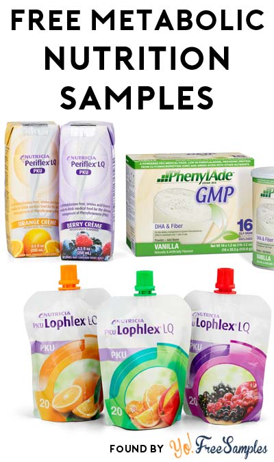 FREE Metabolic Nutrition Product Samples (Dietitian Required)