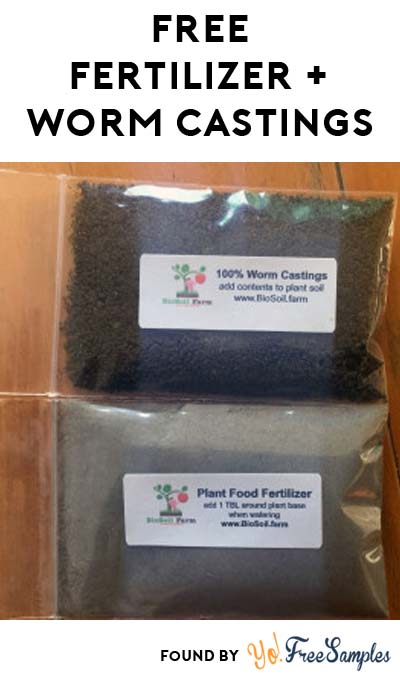 FREE Organic Plant Food Natural Fertilizer & Worm Castings Sample