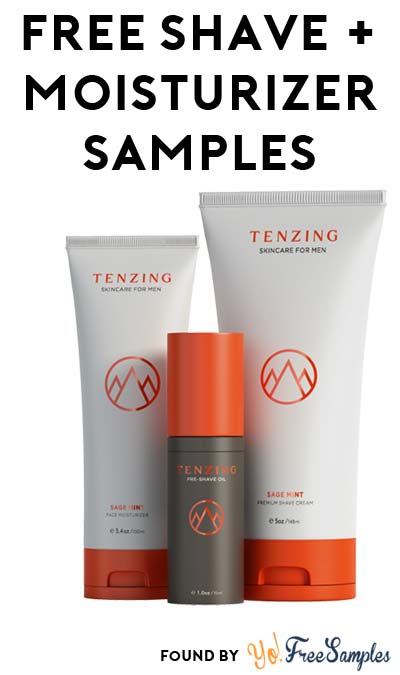 FREE Tenzing Men’s Skin Care Shave Cream & Face Moisturizer Samples (Email Confirmation Required)