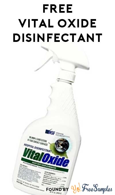 FREE Vital Oxide Disinfectant Spray Sample
