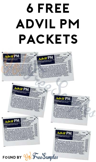 6 FREE Advil PM Sample Packets (And Coupons) For Completing CrowdTap Mission