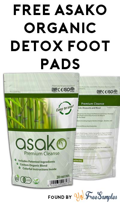 FREE Asako Premium Cleanse Organic Detox Foot Pads