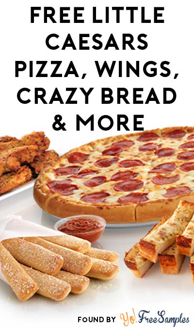 FREE Little Caesars Pizza, Wings, Crazy Bread & More From Rewards Program (Points Required)